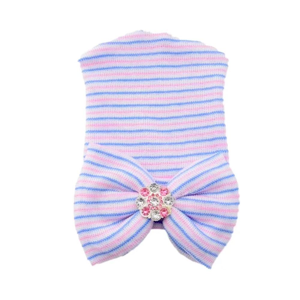 Bling hospital hat beanie with bow